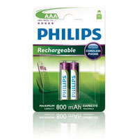 Philips R03B2A80 AAA nquel metal hidruro Pila recargable (R03B2A80/10)
